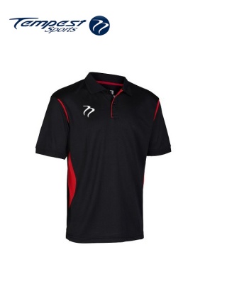 Tempest CK Black Red Training Polo Shirt